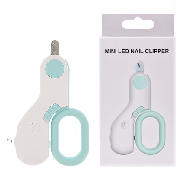 Mini LED-nagelklippare för husdjur med ljus