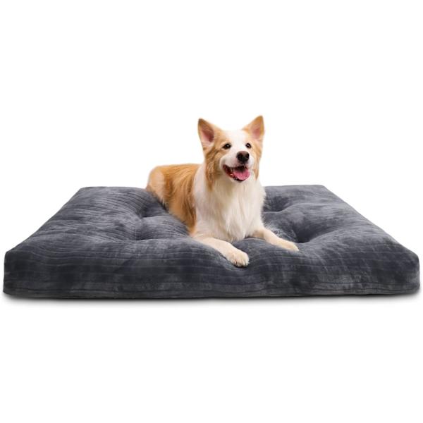 Vaskbart hundekurv seng til store hunde Deluxe tyk flanel