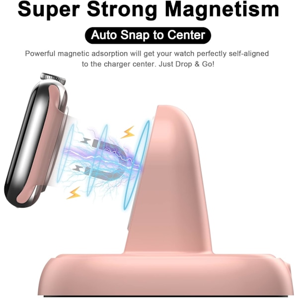 Oplader til Apple Watch. Iwatch-opladningsstativ med USB C