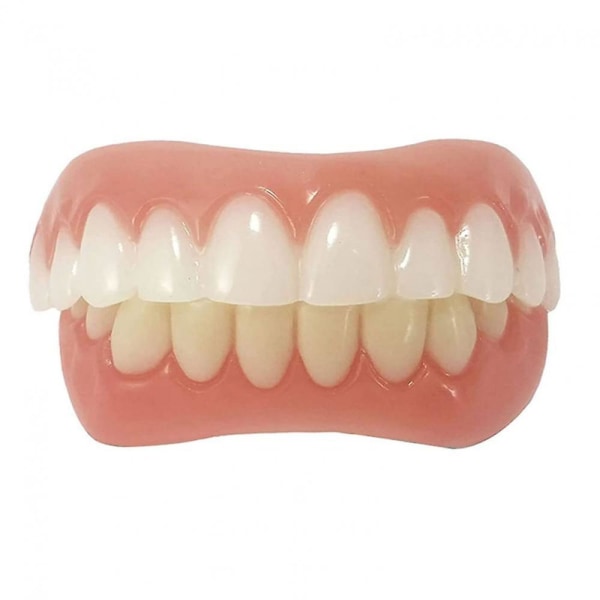 Kosmetisk tandprotesfasader med falska tänder för tandfasader för över- och underkäke för tillfällig tandrestaurering Natur och komfort Upper and Lower