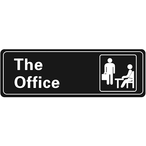 The Office-skylt - Självhäftande akrylskylt för dörr eller vägg