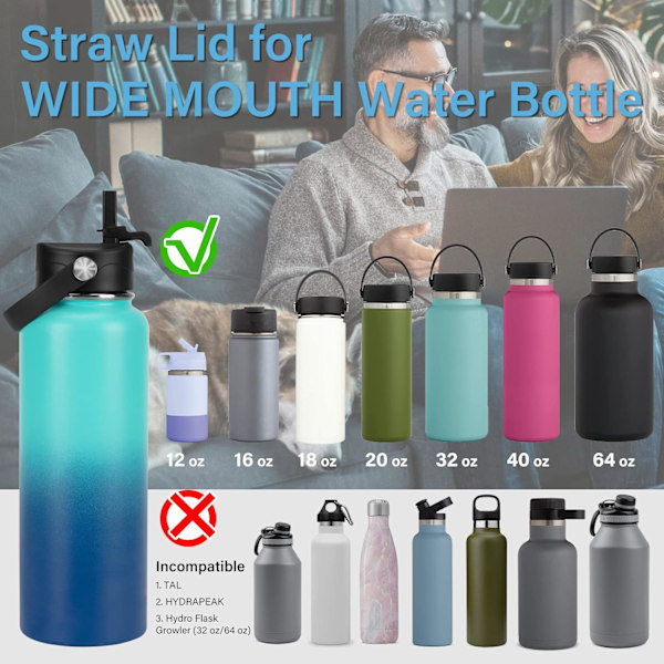 Sugerørlokk for Hydro Flask Wide Mouth-flaske