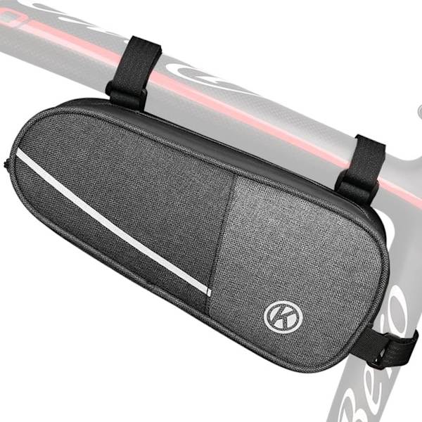 Top Tube Cykeltaske. Vandresistent Cykelsteltaske. Cykel Trekantstaske.