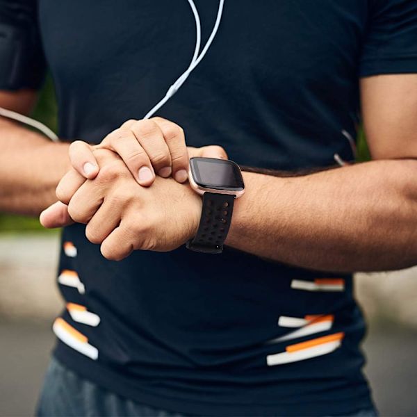 Silikone Sport Udskiftnings Remme til Fitbit Versa/Versa 2/Versa Lite (Mænd Kvinder)