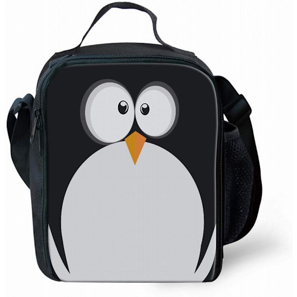 Sød Penguin Frokostpose Skole Frokostboks Isoleret Frokostbeholder