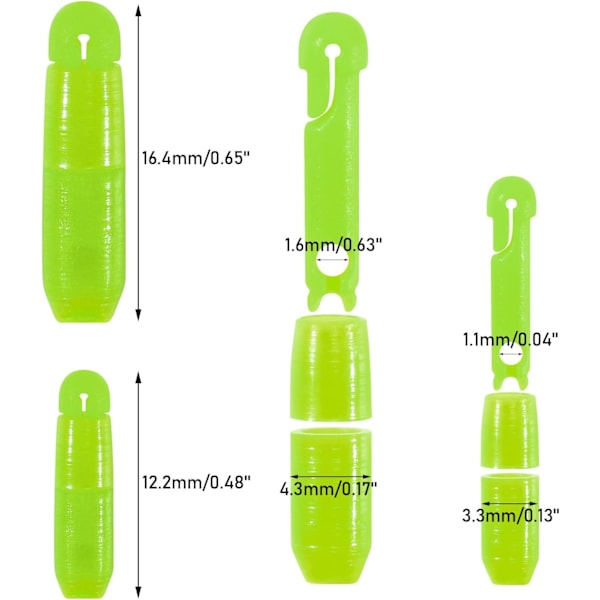 20st Pole Elastic Connector Bead - Fisketillbehör för karpfiske