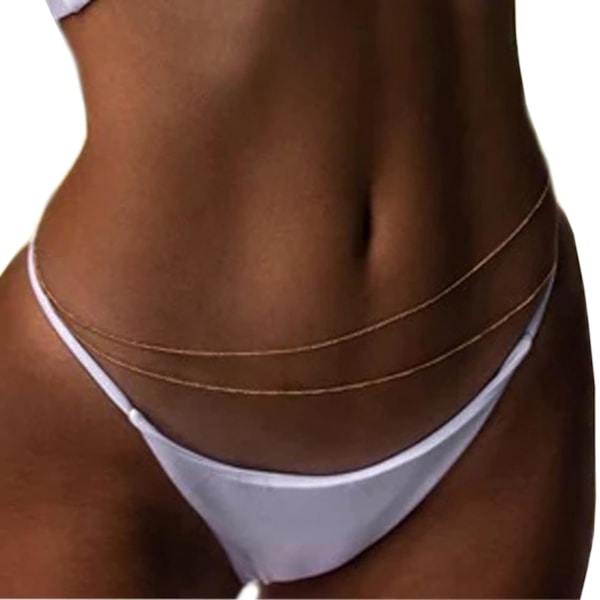 Midjekjede Enkel Bikini Magekjede Sommer Kroppskjede Strandkropp