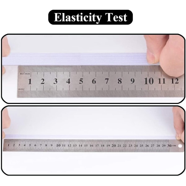 Elastisk line - Stretchflettet håndverk Elastisk tau (6 mm)