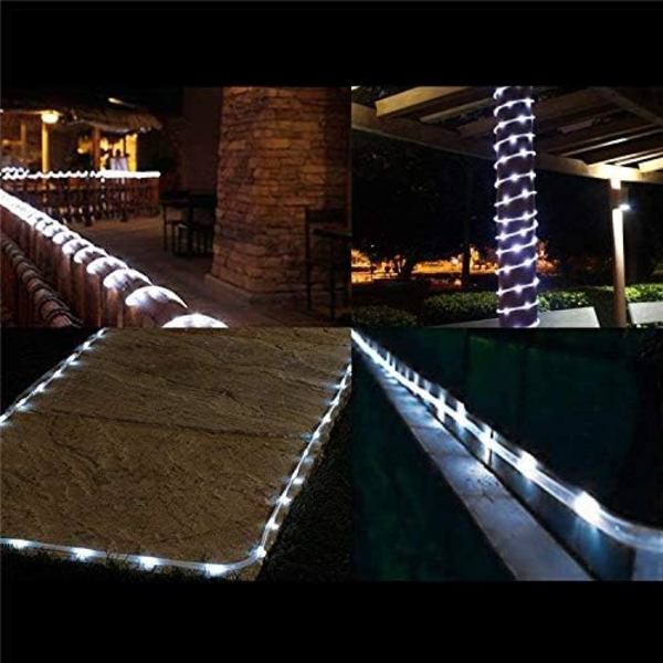 LED solcellslingor - Solcellslingor 39Ft 100 LED ljussensor Vattentäta ljusslingor Perfekt för julträdgårdar gräsmatta uteplats bröllop