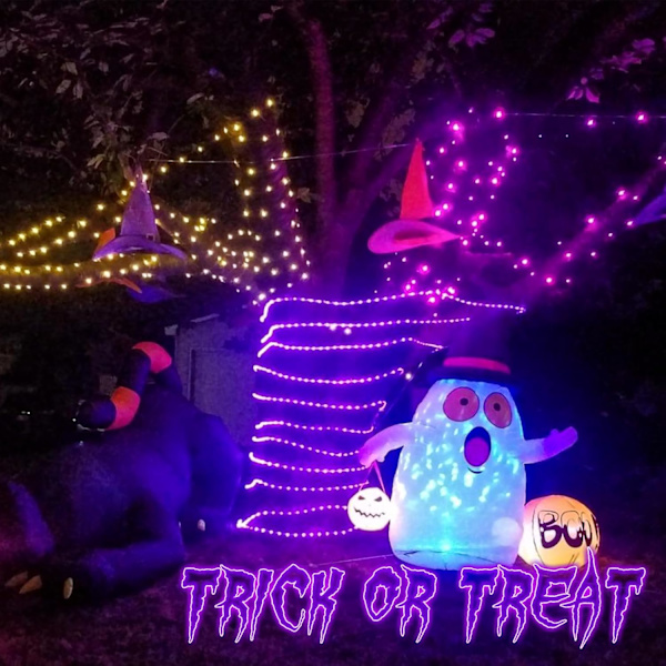 Lila Halloween-ljus utomhus, 2-pack vardera 33ft 100 LED-repbelysning inomhus, klara rep-fe-ljus batteridrivna med fjärrkontroll lila lila