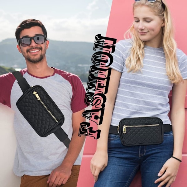 Fanny Packs til kvinder, Fashionable Crossbody Belt Bags Waist Pack til Teen