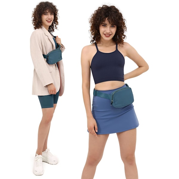 Unisex Mini Bältesväska med Justerbar Rem Liten Midjeväska