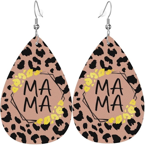 Faux Leather Teardrop Earrings For Teen Girls Women Drop Dangle Earrings Gift