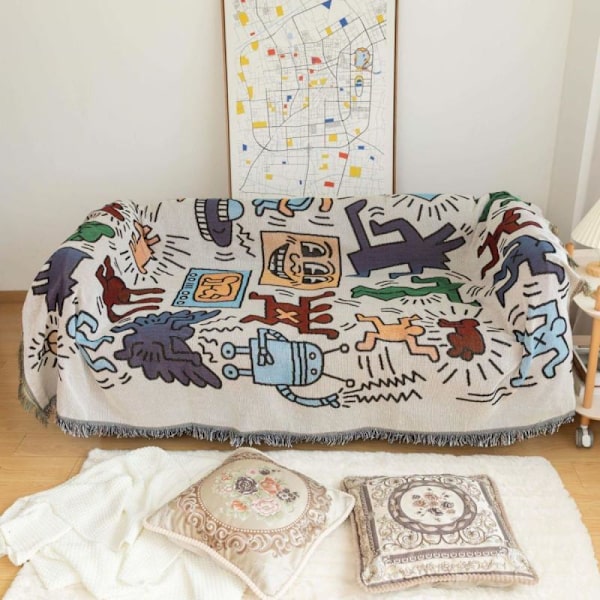 Graffiti håndkle for sofa, trekk, trekk for én person