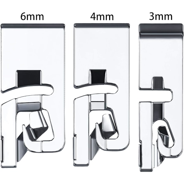 Lite rullefals symaskinsett - 3 mm, 4 mm og 6 mm