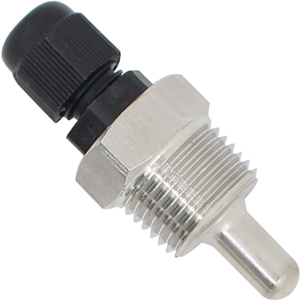 Termometerbrønn i rustfritt stål - 1/2 tommers nedsenkingsbrønn for termoelement (30 mm)