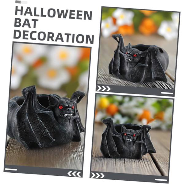Sömlös grön Halloween roliga spöken på svart cigaretter rökare glas askfat, bärbar cigarr askfat hållare rund väska för hem sovrum kontor