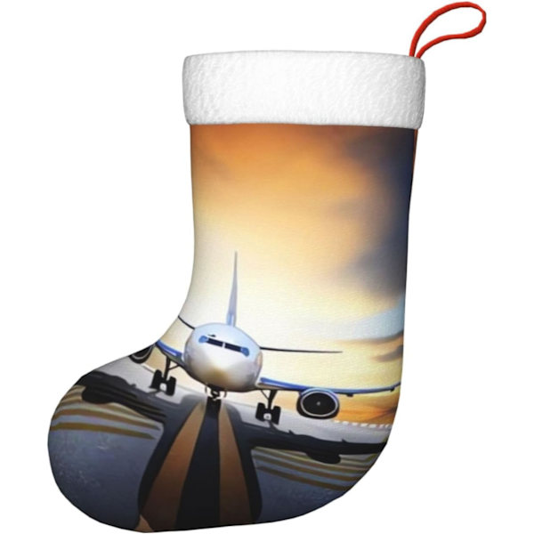 Rygsæk Flytryk Jule Strømpe Julepynt Pejs Hængende Jule Sokker Til Familie Ferie Julefest Dekorationer 45 X 28 Cm