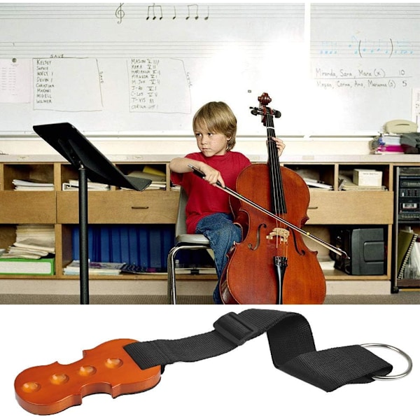 Lønnetre Cello Endpin Sklisikker Holder - Tre Pigg Gulvbeskytter