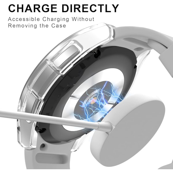 [2+4] Etui med skærmbeskyttelse til Samsung Galaxy Watch 6
