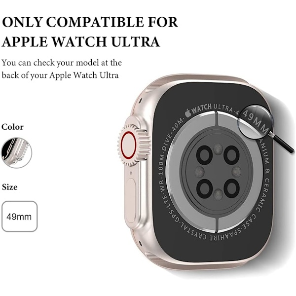 Til Apple Watch Ultra Etui 49 mm Apple Watch 8