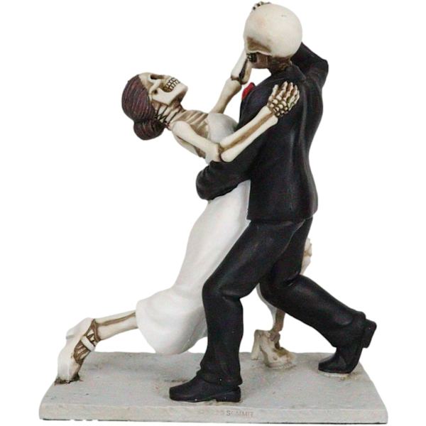 Ebros Kærlighed Dør Aldrig Evig Bryllup Tango Dans Skelet Figur Par Dias De Los Muertos De Dødes Dag Indretning Skeletter