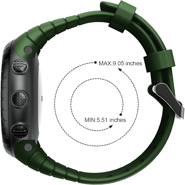 Kompatibla Suunto Core-armband - Mjuka silikonersättningsarmband