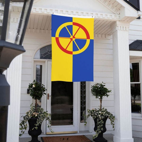 of Heusden 3x5ft Trädgård  Inomhus Utomhus Dekoration Banner Svart Svart
