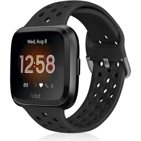 Blød silikonesportsrem til Fitbit Versa-serien - ventilerende armbånd