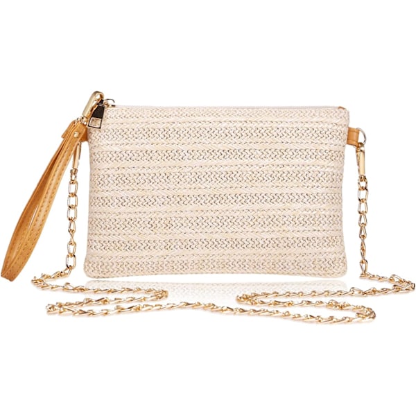 Kvinners sommerstrand Clutch i strå