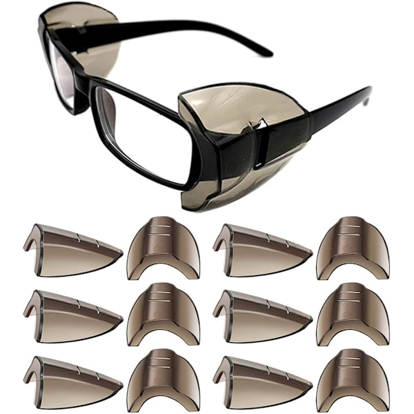 2 par skyddsglasögon sidostycken. Slip on sidostycken. Passar