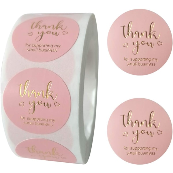 Thank You Stickers - 1 Round Thank You Stickers Small Business (Various Options)