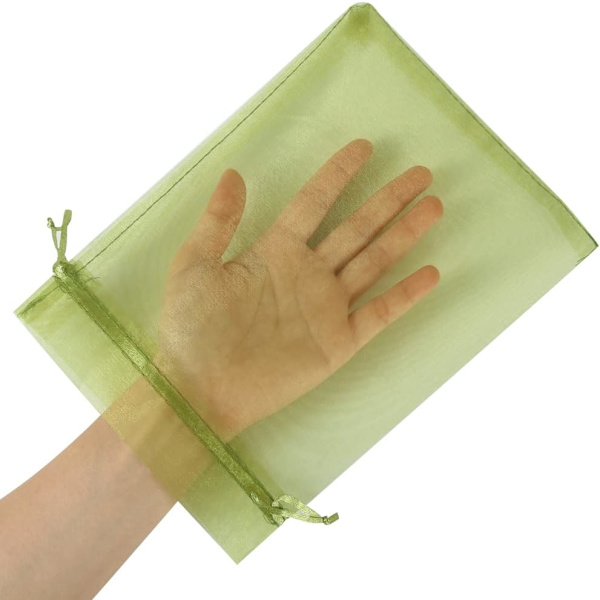 100 st 6x9 tum transparenta organzapåsar