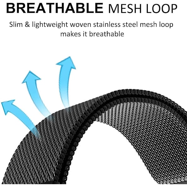 Metallband kompatibel med SOUYIE T45S band Rostfritt stål Mesh Loop
