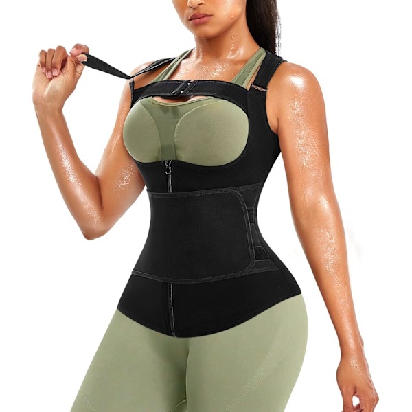 Sauna Waist Trainer Vest for Women Weight Loss Sweat Suit Neoprene Corset