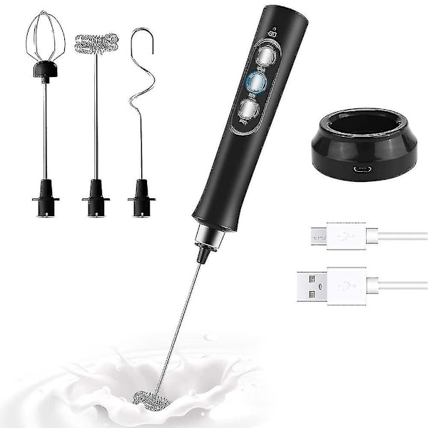 Melkeskummer Håndholdt Elektrisk Skumprodusent Usb Oppladbar Kaffeskummer For Kaffe, Latte, Cappuccino, Egg Visper, Varm Sjokolade