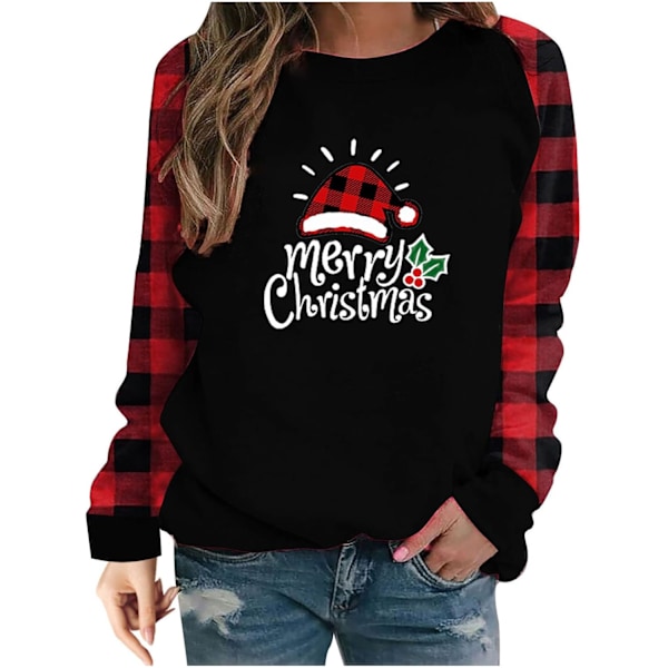 Jultröjor för kvinnor 2023 Höstmode Raglan Långärmad Pullover