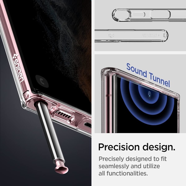 Ultra Hybrid Skal Designat för Galaxy S22 Ultra (2022) - Kristallklart Kristallklart