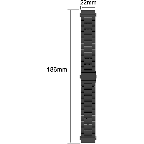 Reservedeler til Amazfit T-Rex Ultra, justerbar forretningsstil i metall, solid rustfritt stål hurtigutløserstropp for
