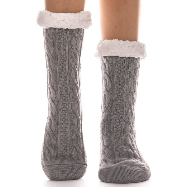 Damtofflor Fuzzy Socks Fluffy Cozy Cabin Varm Vinter Mjuk Tjock Bekväm Fleece