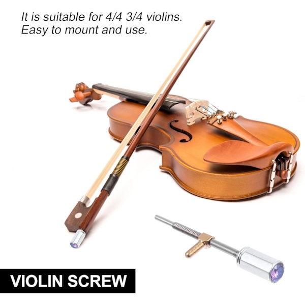 Skruv Violinbyte - Violin Viola Bow Frog Skruv