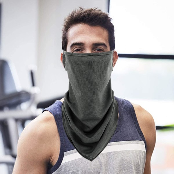 Halstørklæde Maske Bandana med Øre Stropper 3 Pakke. Hals Gaiter Balaclava Støv UV Sol