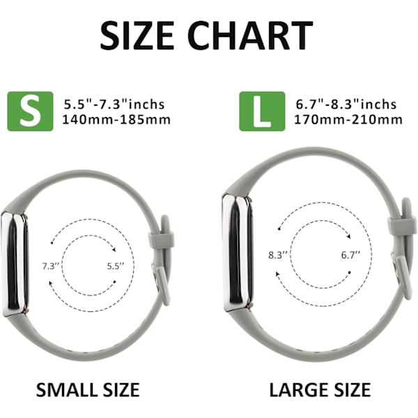 Myk silikon Fitbit Luxe-reim