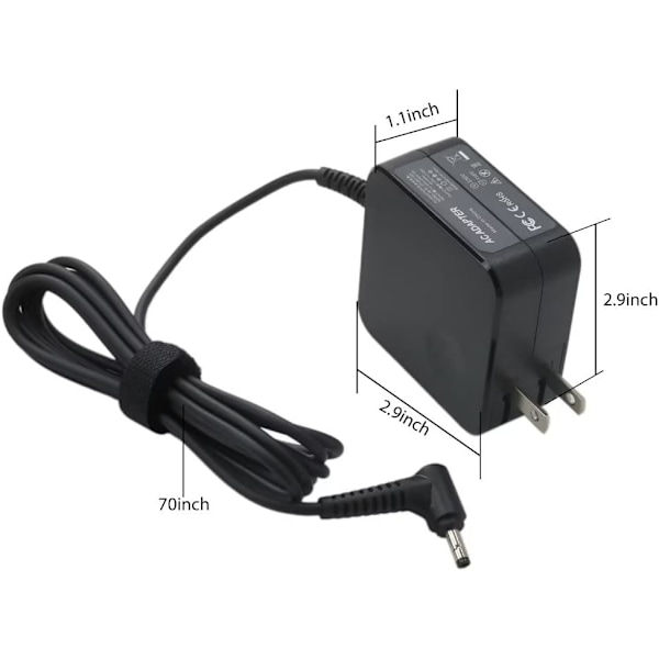 45W AC-adapter-lader for Lenovo-Ideapad-100S-14 120 120S