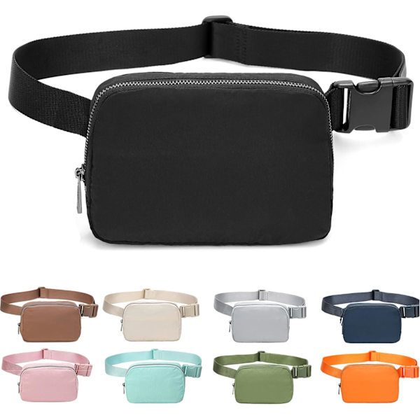 Fanny Belt Bag Midjeväska Crossbody Väskor Bum Bag för Löpning Vandring Resor