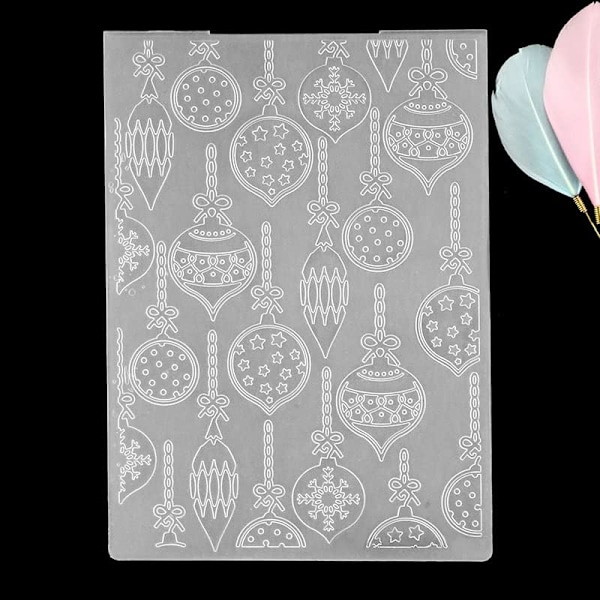 Dekorativ Ball Star Christmas Embossing Folder