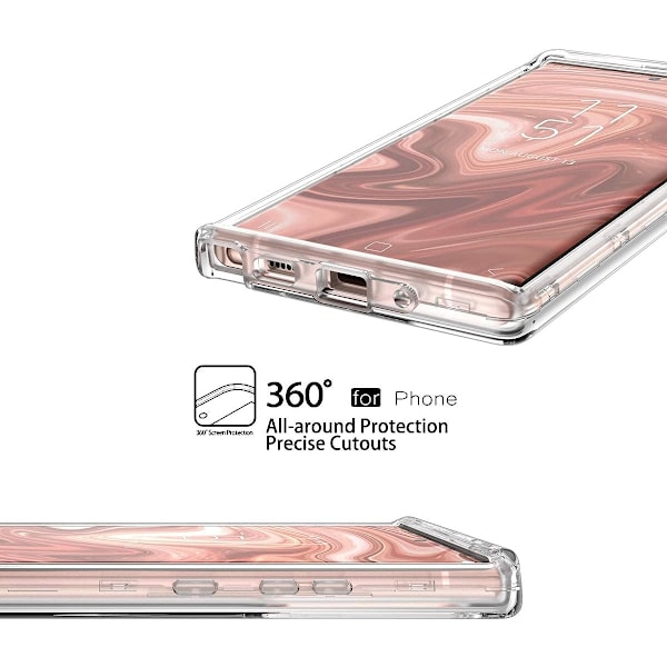 Galaxy Note 20 Ultra Klar 3-i-1 Full Body Kraftigt Stötsäkert TPU Bumper Skal, 6.9 tum Klar
