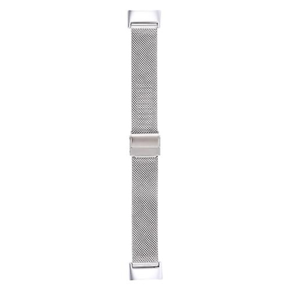 Til Fitbit Charge 5 Milan Stål Dobbelt Spænder Rem Urrem TNB Silver