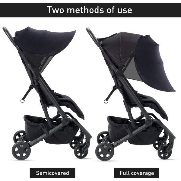 Barnvagnssolskydd UPF 50+ Universellt Babysolskydd Fällbart Babysolskydd Andningsbart Barnvagnssolskydd Barnvagnssolskydd Barnvagn och liggdel
