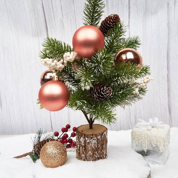 24 stk julekulepynt til jul juletre - 4 stiler uslåelig